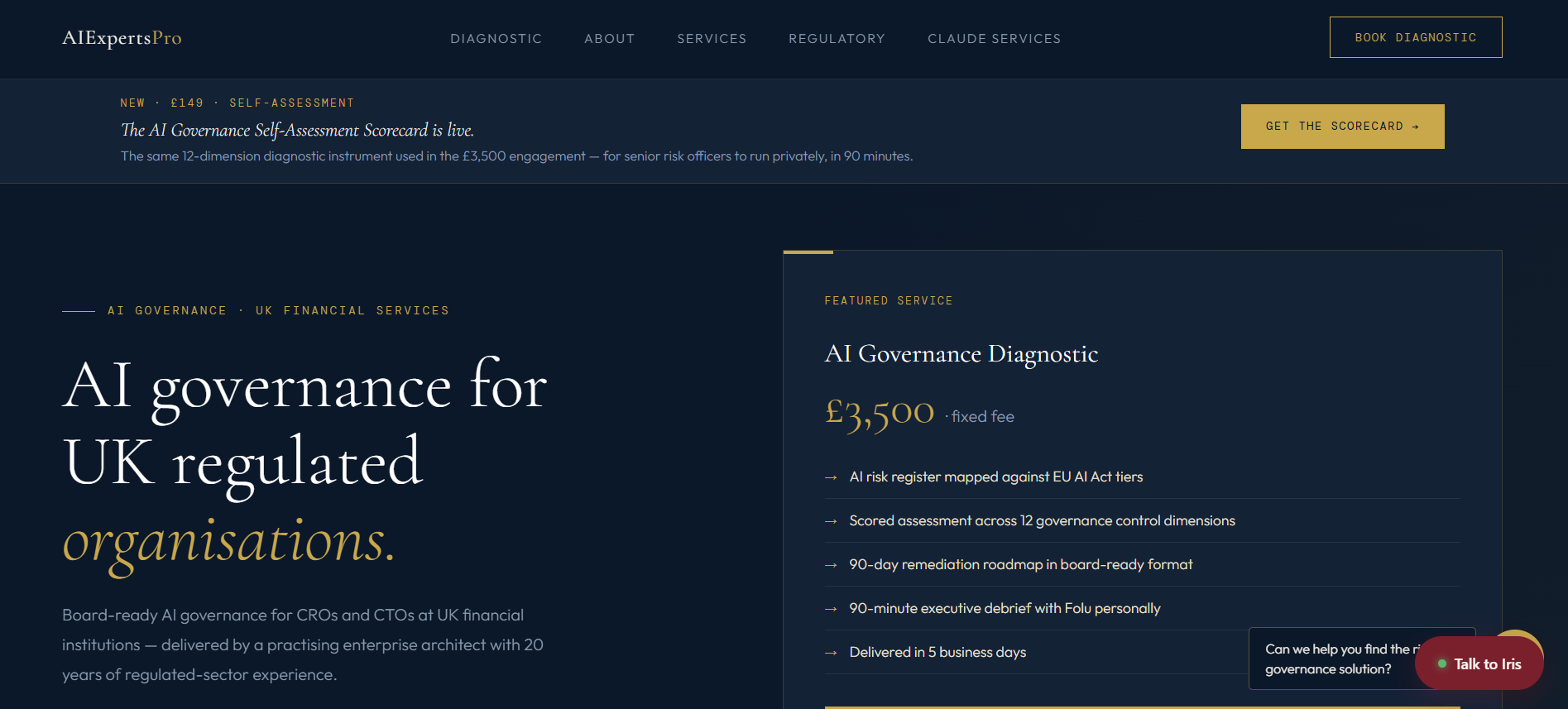AI Experts Pro website